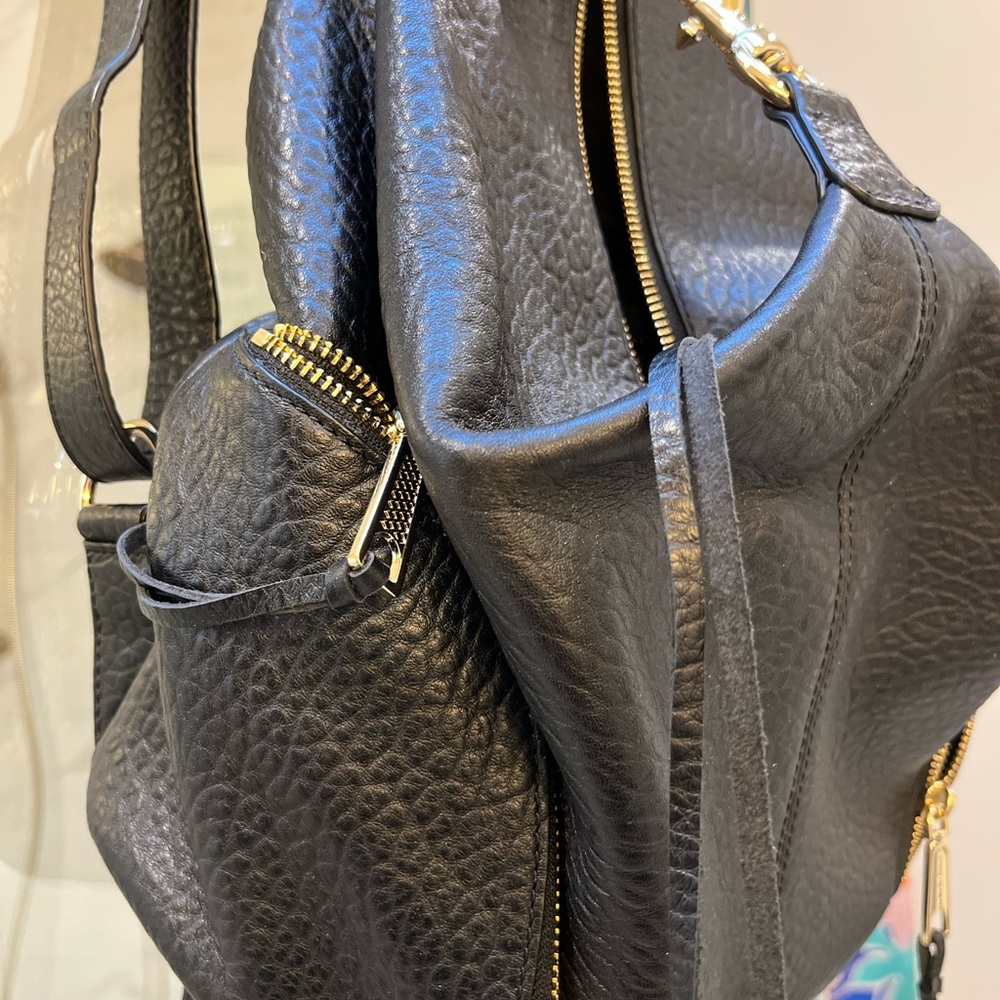 NWOT Rebecca Minkoff Black Julian Backpack with Gold Hardware - Picture 9 of 11